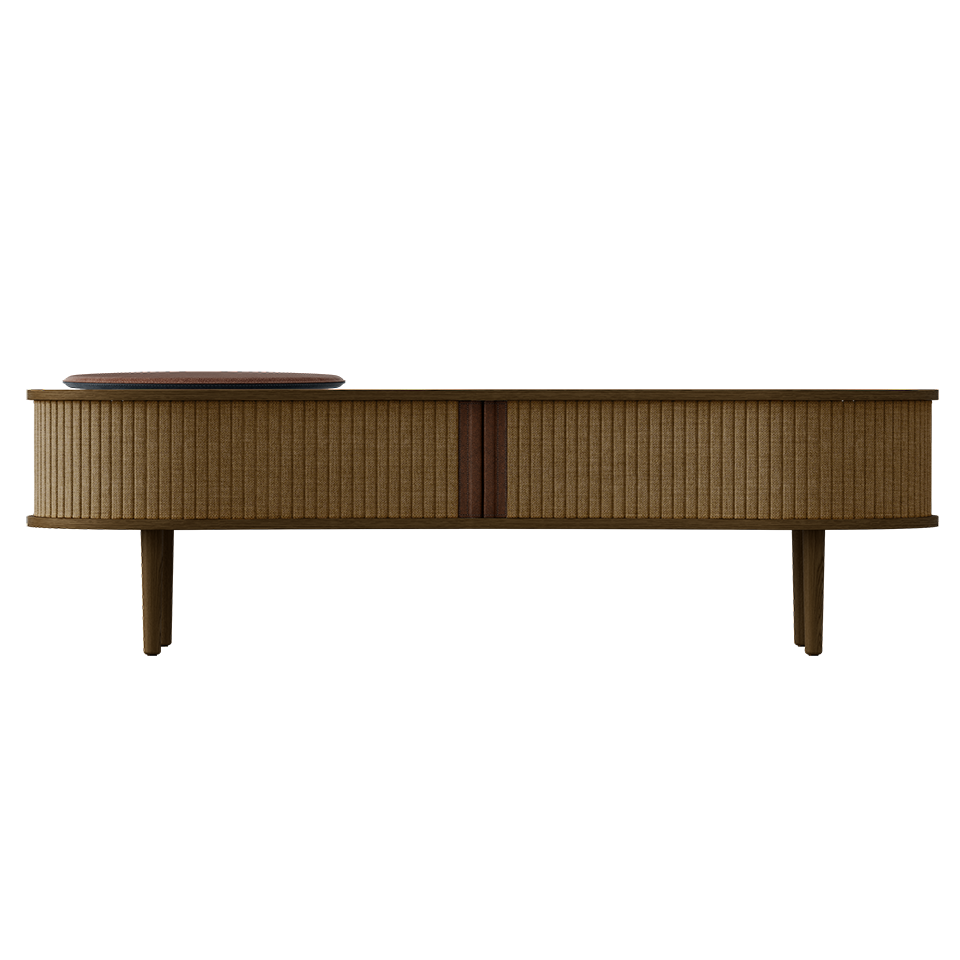 UMAGE Audacious TV bench, Dark Oak
