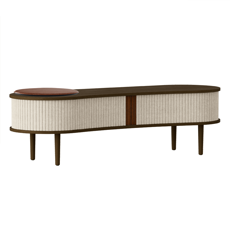 UMAGE Audacious TV bench, Dark Oak