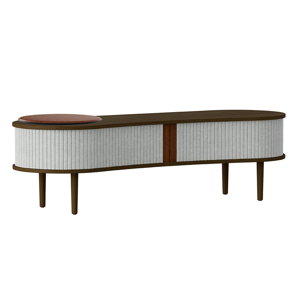 UMAGE Audacious TV bench, Dark Oak