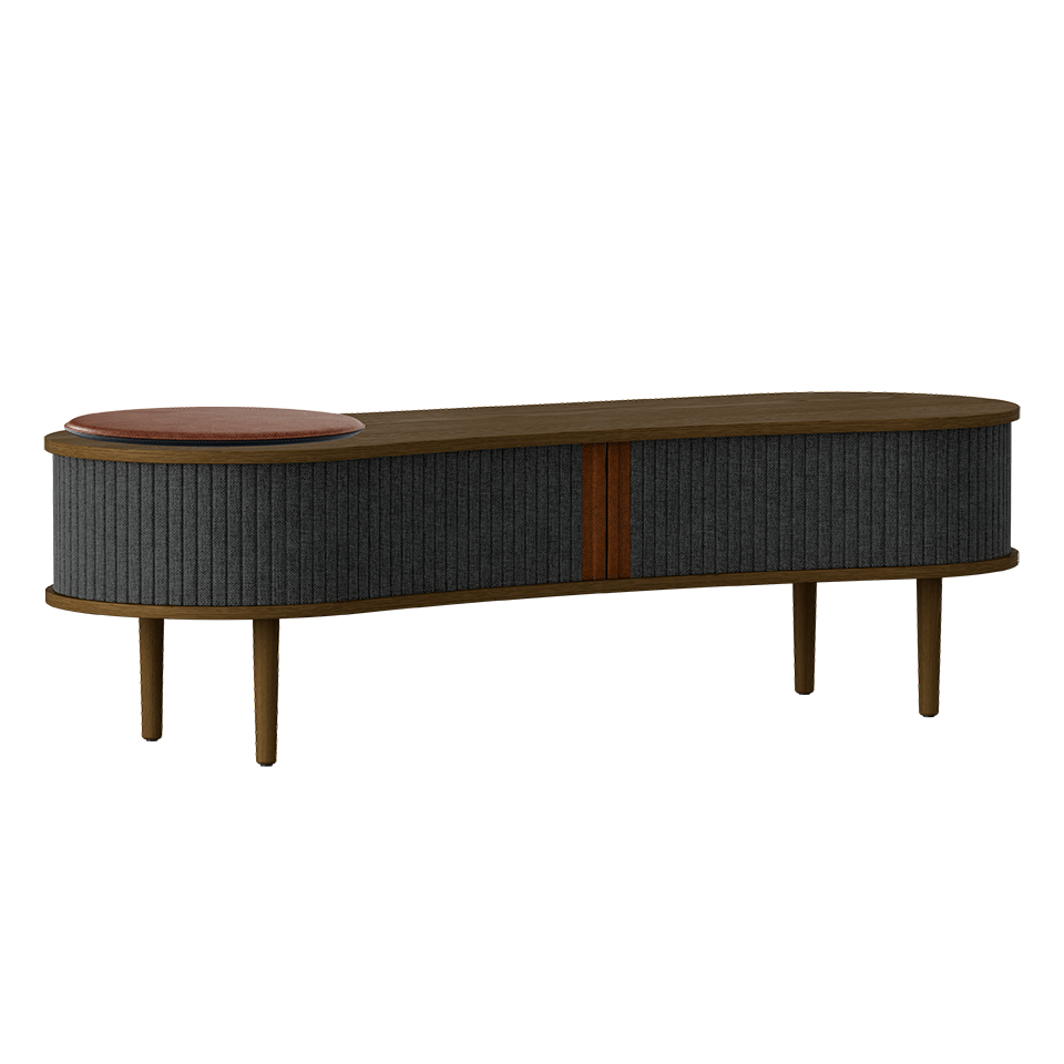 UMAGE Audacious TV bench, Dark Oak