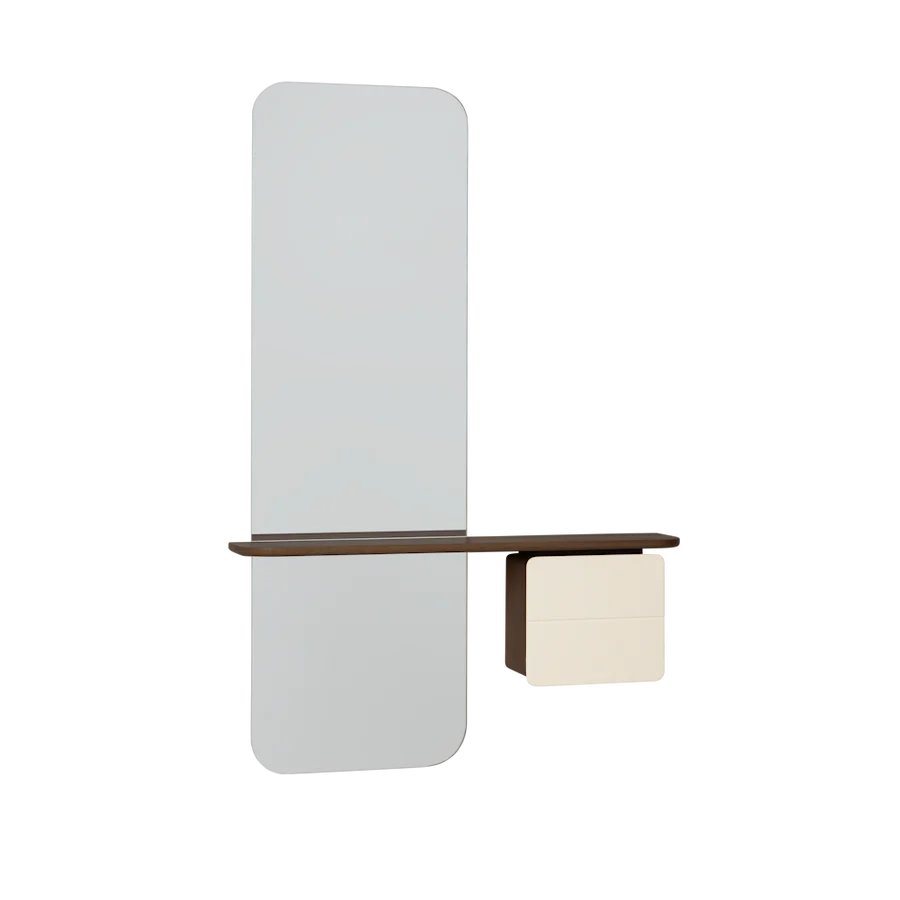 UMAGE One More Look Mirror, Dark Oak