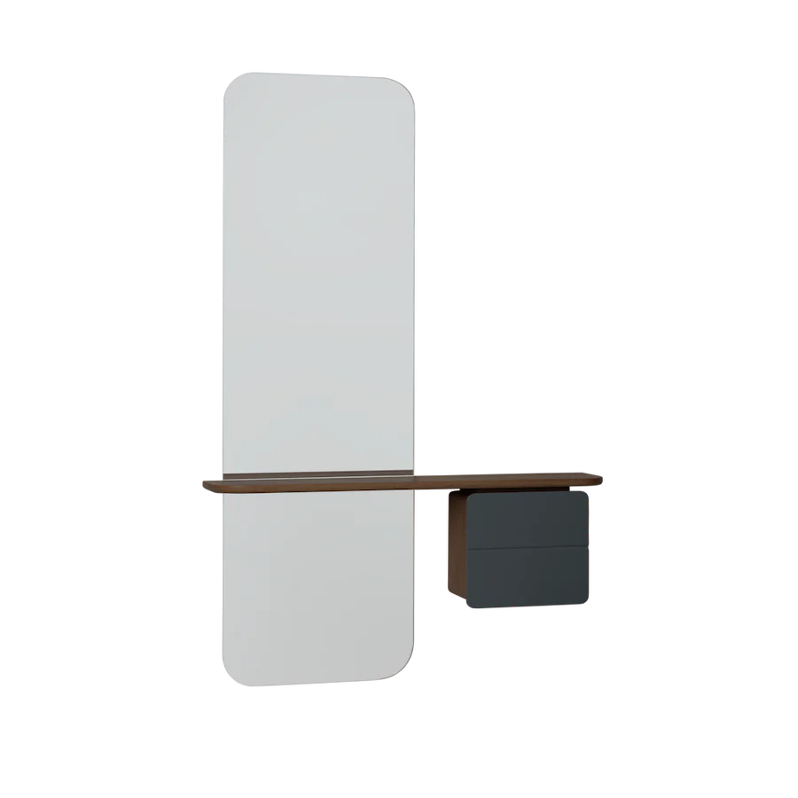 UMAGE One More Look Mirror, Dark Oak