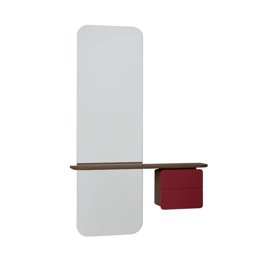 UMAGE One More Look Mirror, Dark Oak
