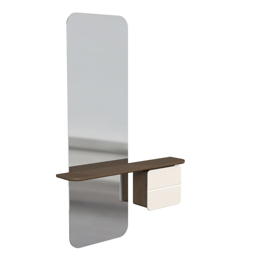 UMAGE One More Look Mirror, Dark Oak