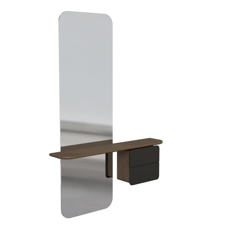 UMAGE One More Look Mirror, Dark Oak