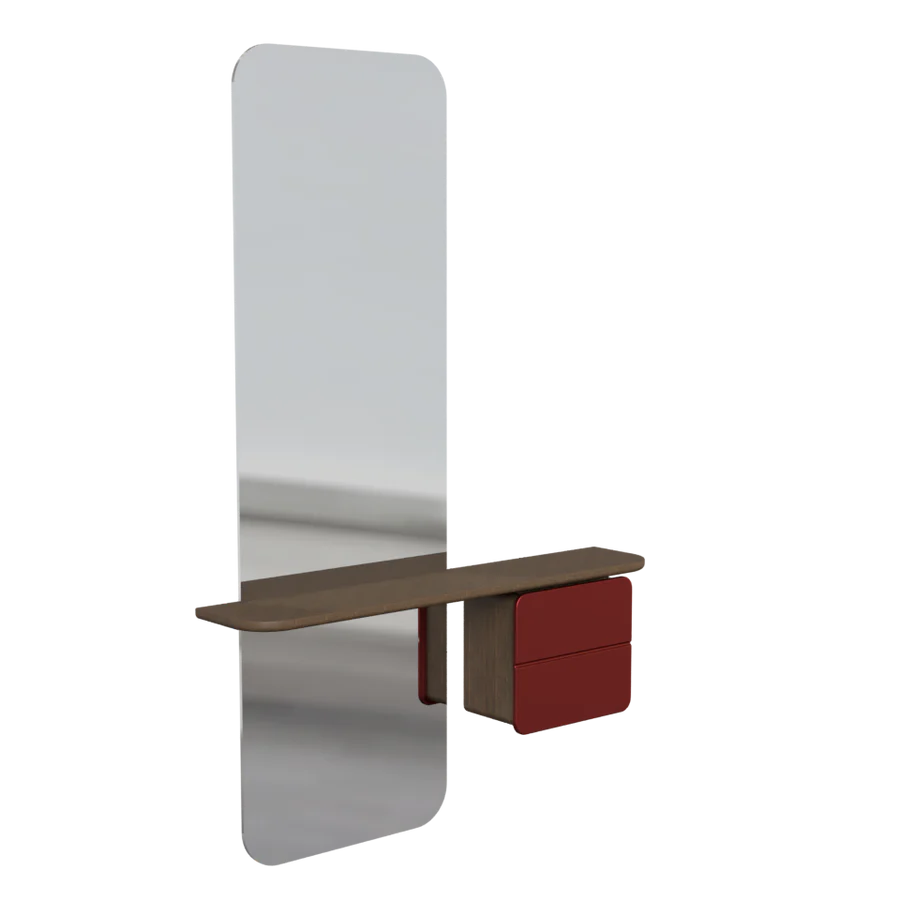 UMAGE One More Look Mirror, Dark Oak