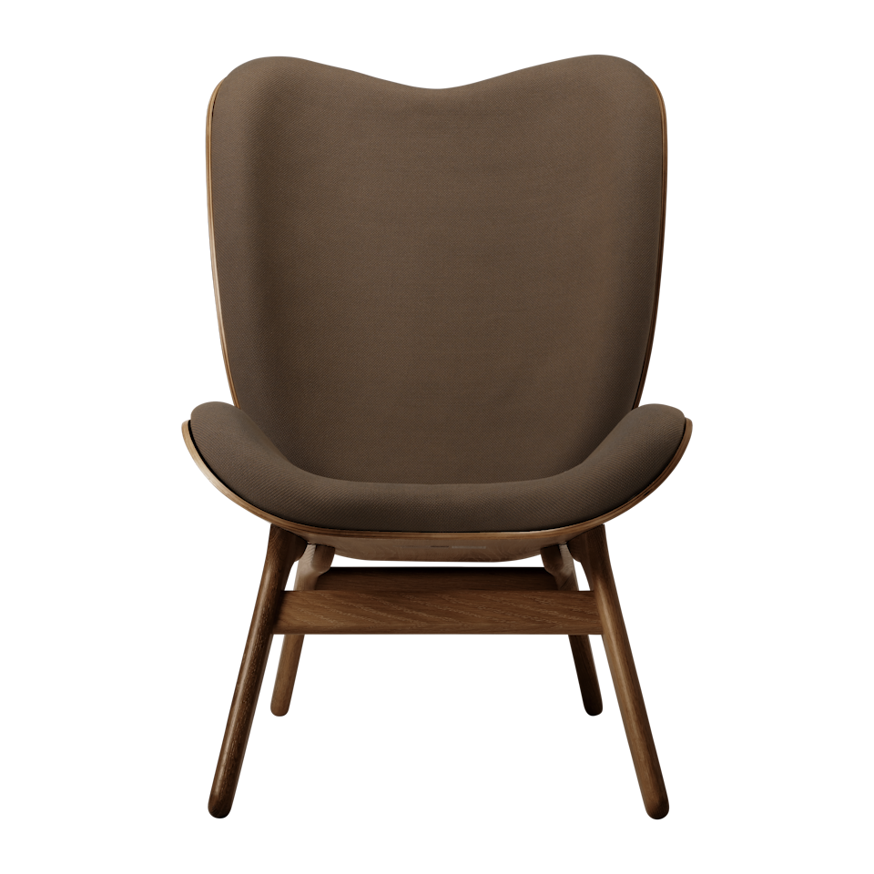 UMAGE A Conversation Piece Lounge Chair, Tall, Dark Oak
