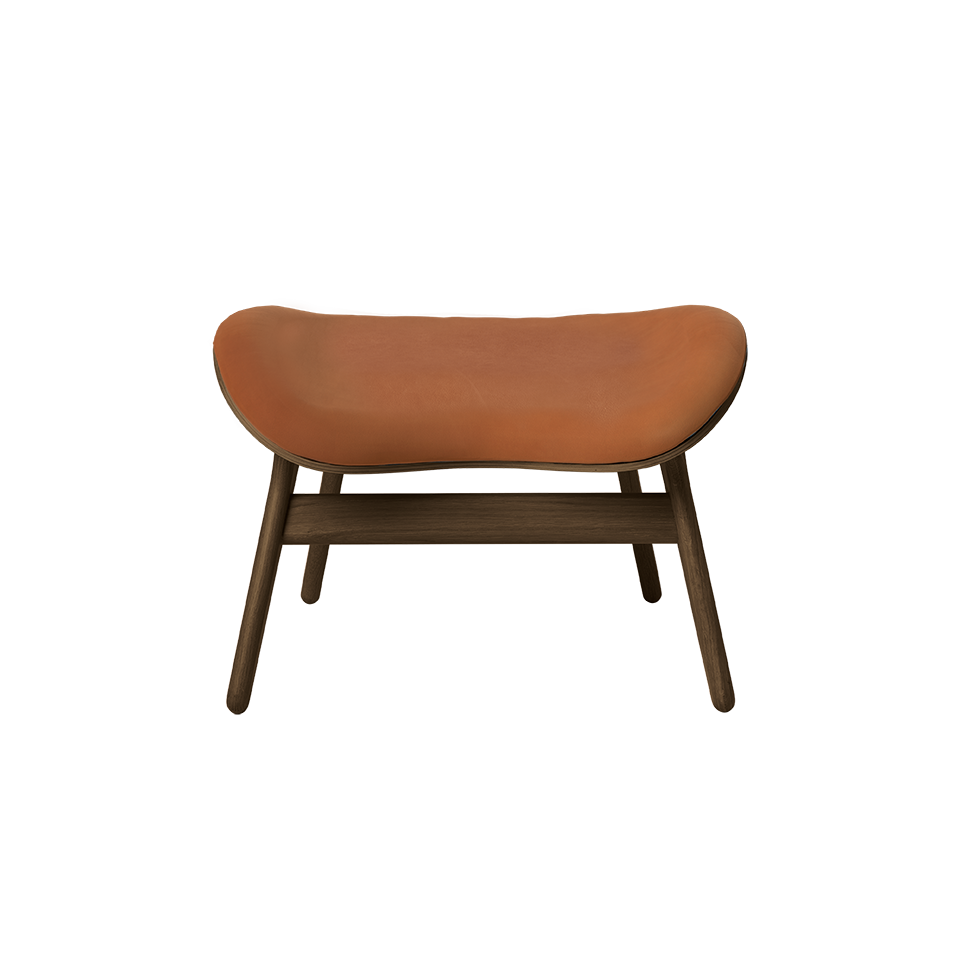 UMAGE A Conversation Piece Ottoman, Dark Oak