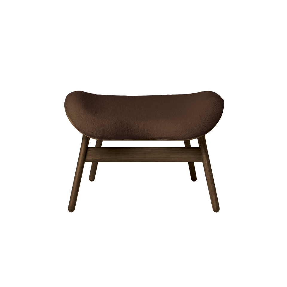 UMAGE A Conversation Piece Ottoman, Dark Oak