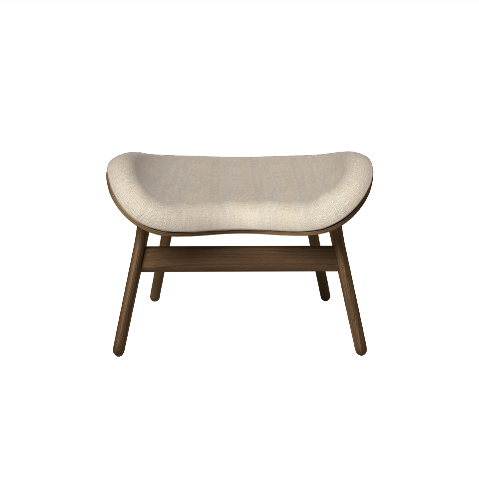 UMAGE A Conversation Piece Ottoman, Dark Oak