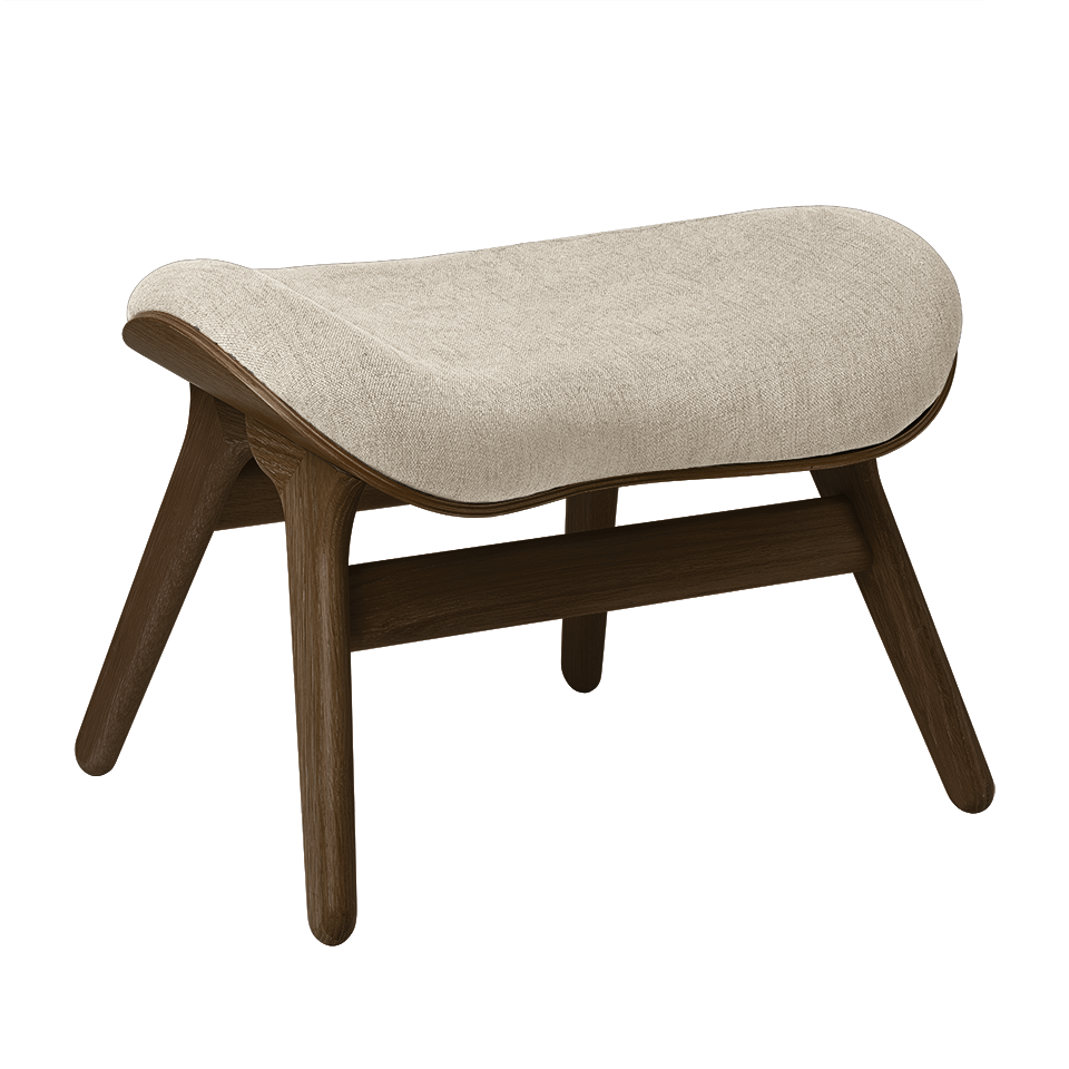 UMAGE A Conversation Piece Ottoman, Dark Oak