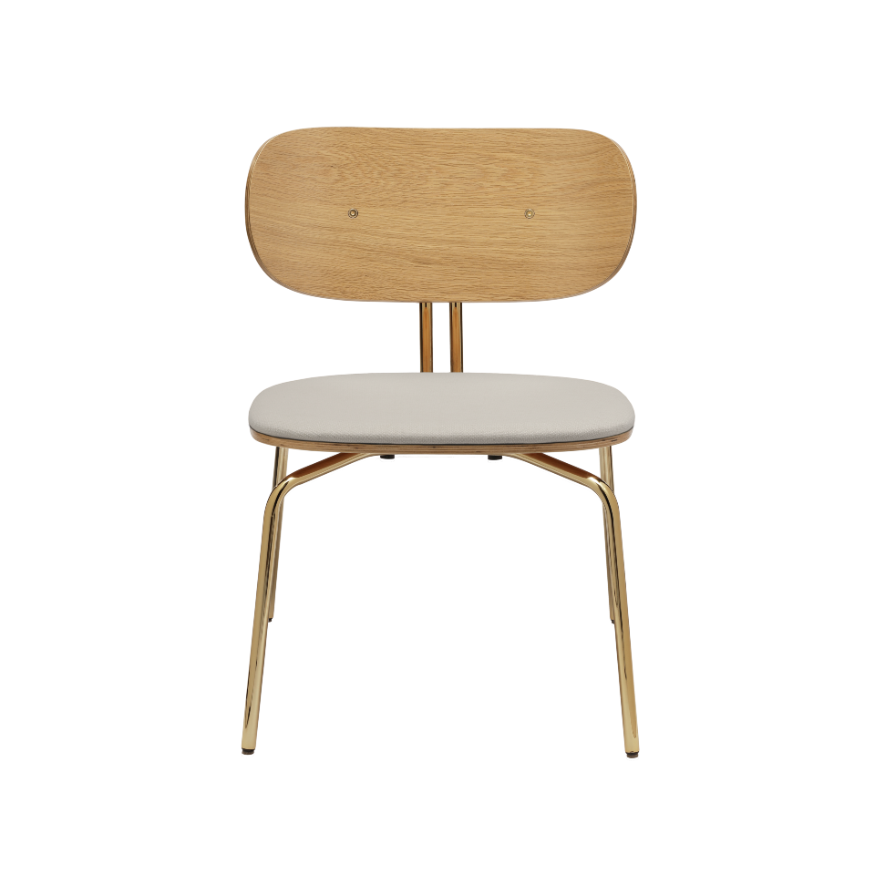 UMAGE Curious Lounge Chair, Brass Legs