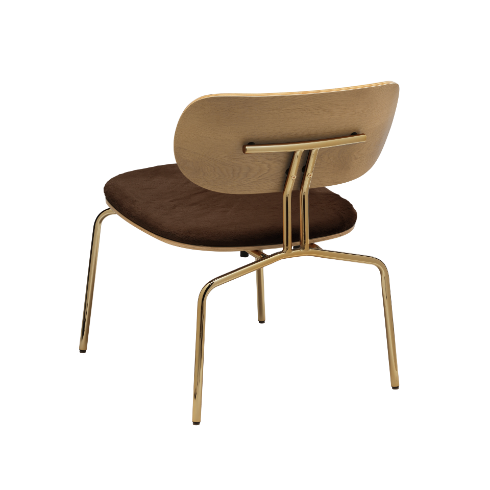 UMAGE Curious Lounge Chair, Brass Legs