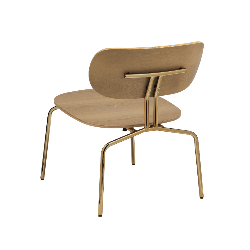 UMAGE Curious Lounge Chair, Brass Legs