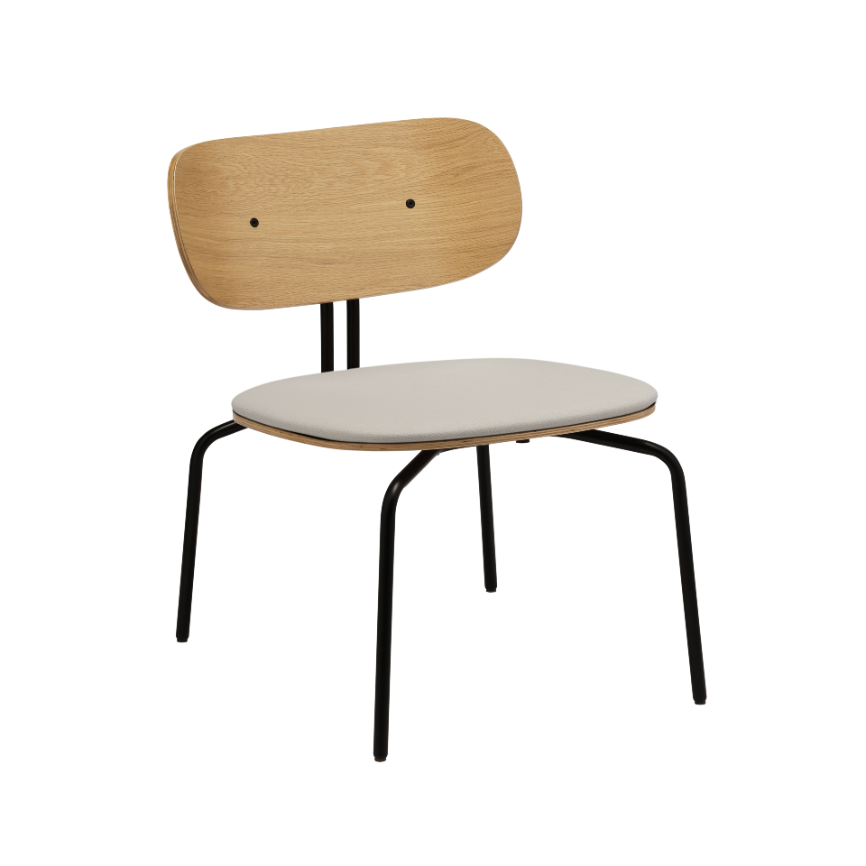 UMAGE Curious Lounge Chair, Black Legs