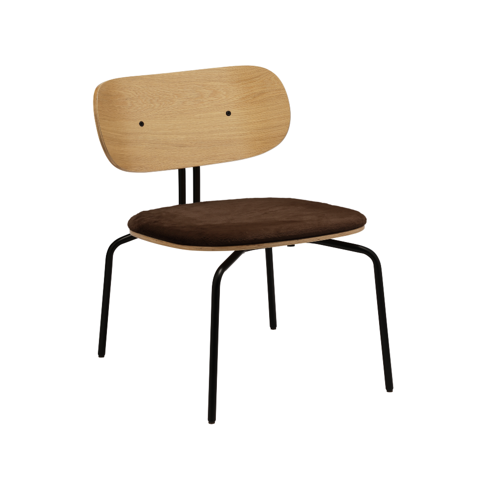 UMAGE Curious Lounge Chair, Black Legs