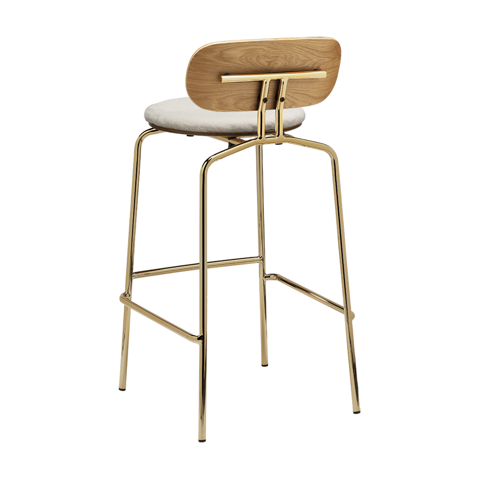 UMAGE Curious Bar Stool, Brass Legs