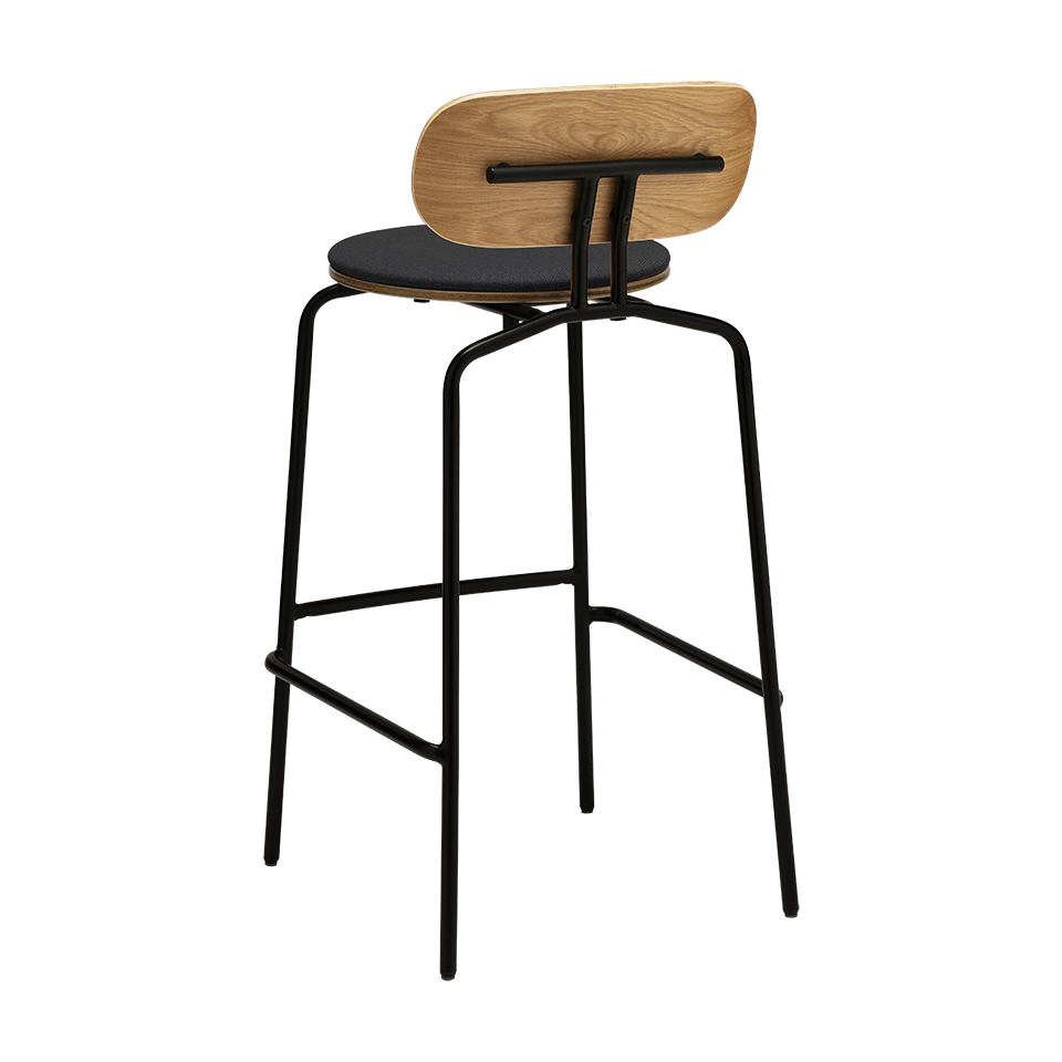 UMAGE Curious Bar Stool, Black Legs