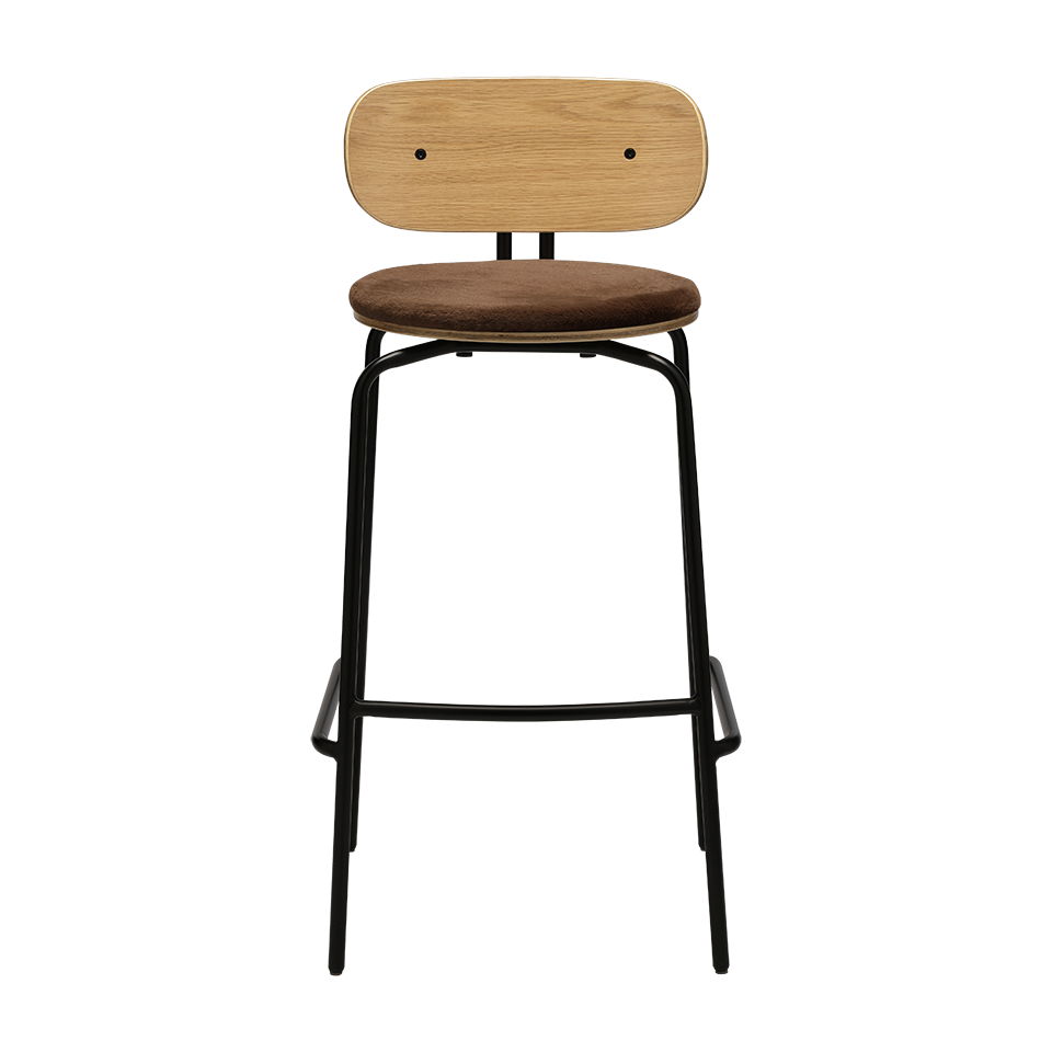 UMAGE Curious Bar Stool, Black Legs