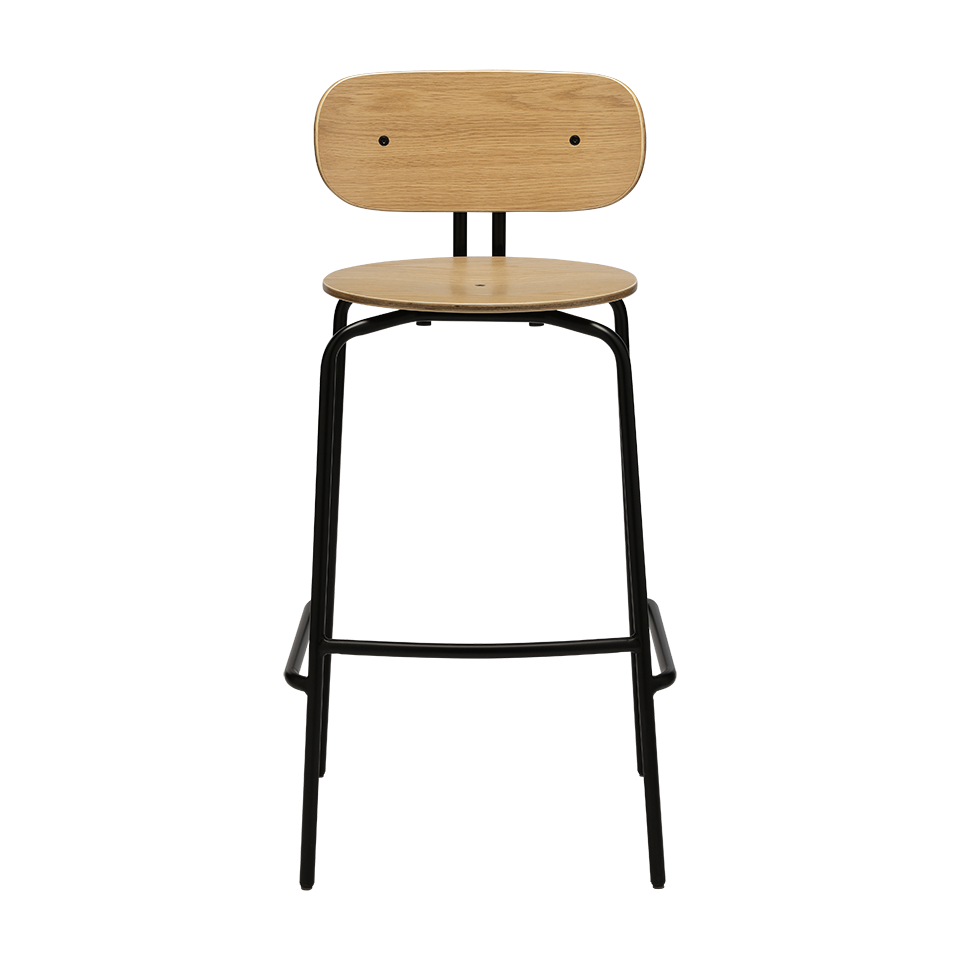 UMAGE Curious Bar Stool, Black Legs