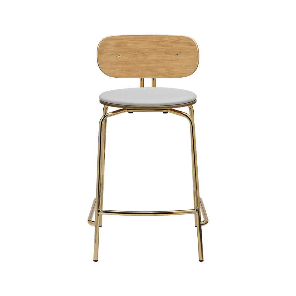 UMAGE Curious Counter Stool, Brass Legs