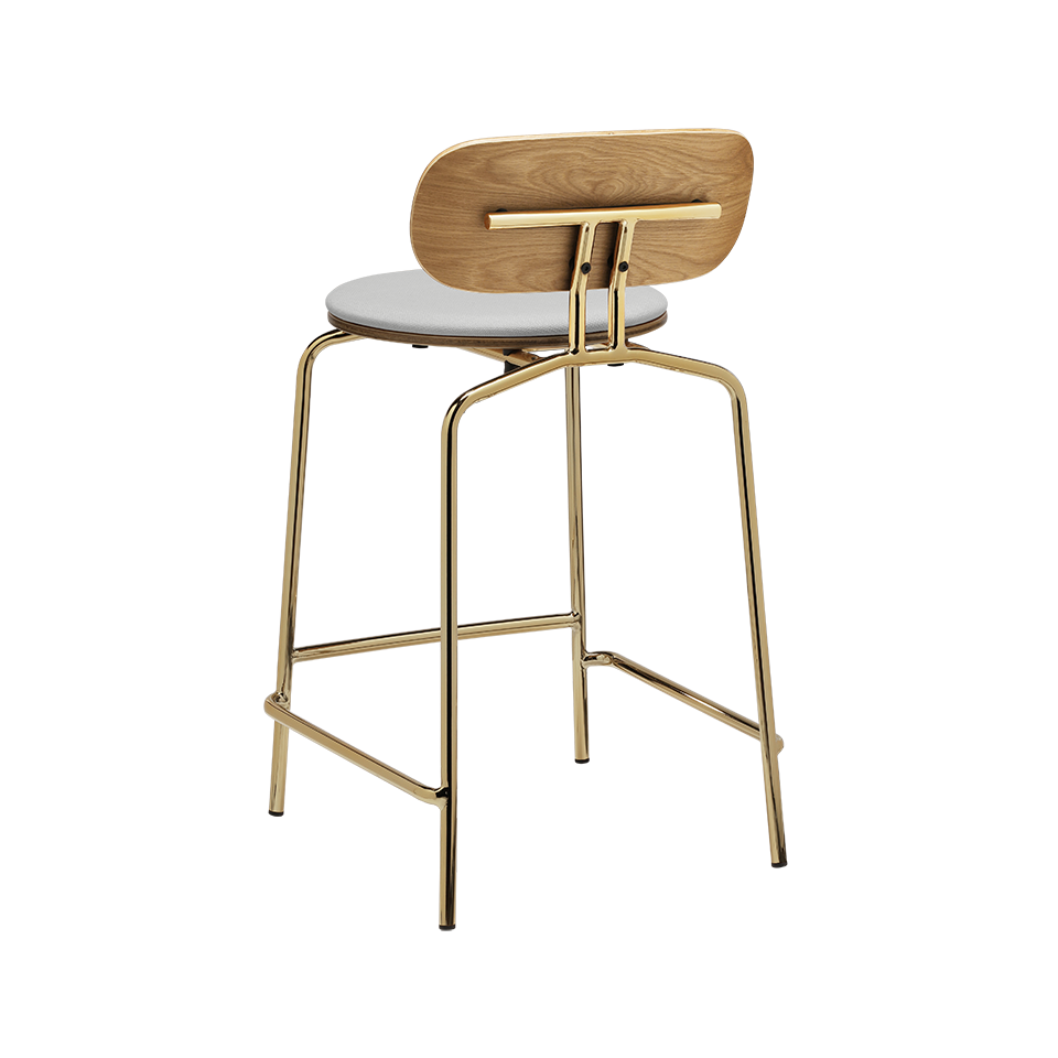 UMAGE Curious Counter Stool, Brass Legs