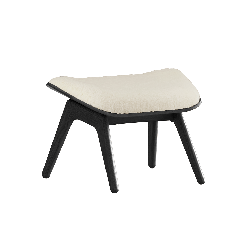 UMAGE The Reader Ottoman, Black Oak
