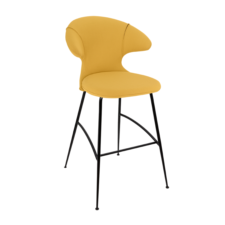 UMAGE Time Flies Bar Stool, Black Legs