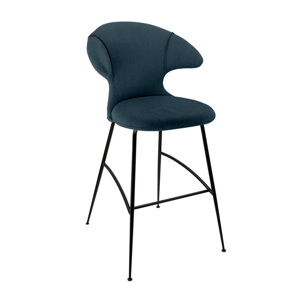 UMAGE Time Flies Bar Stool, Black Legs