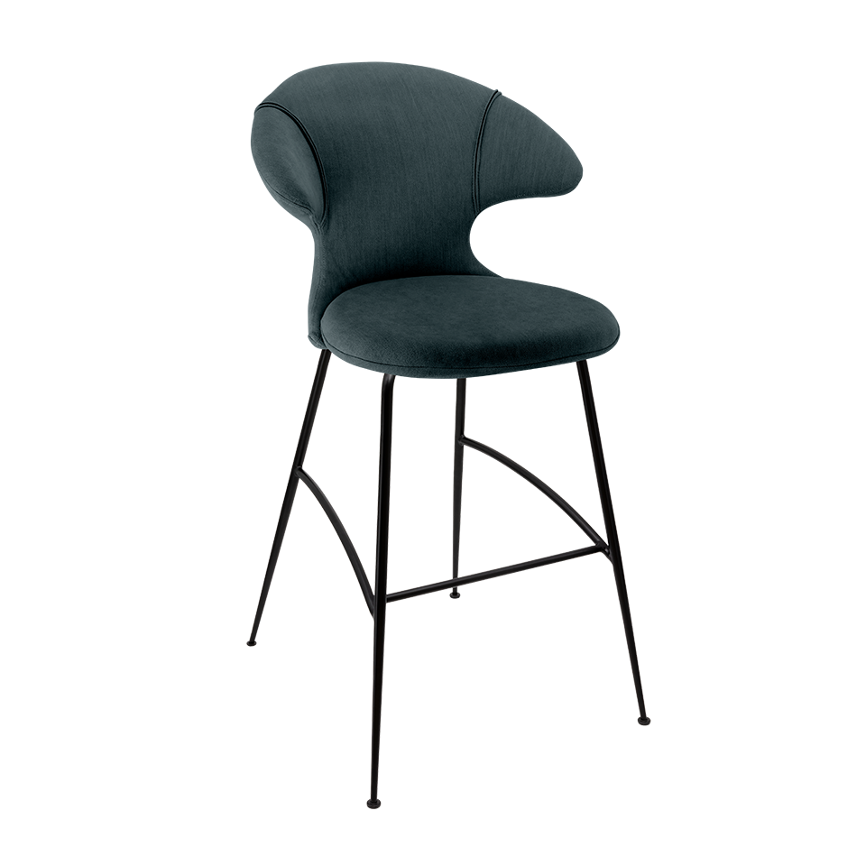 UMAGE Time Flies Bar Stool, Black Legs