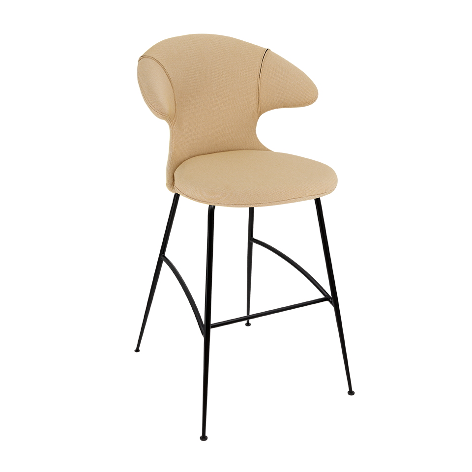 UMAGE Time Flies Bar Stool, Black Legs