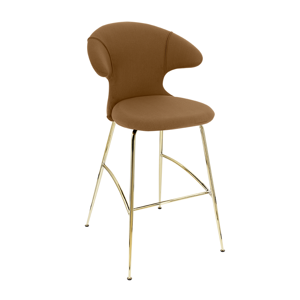 UMAGE Time Flies Bar Stool, Brass Legs