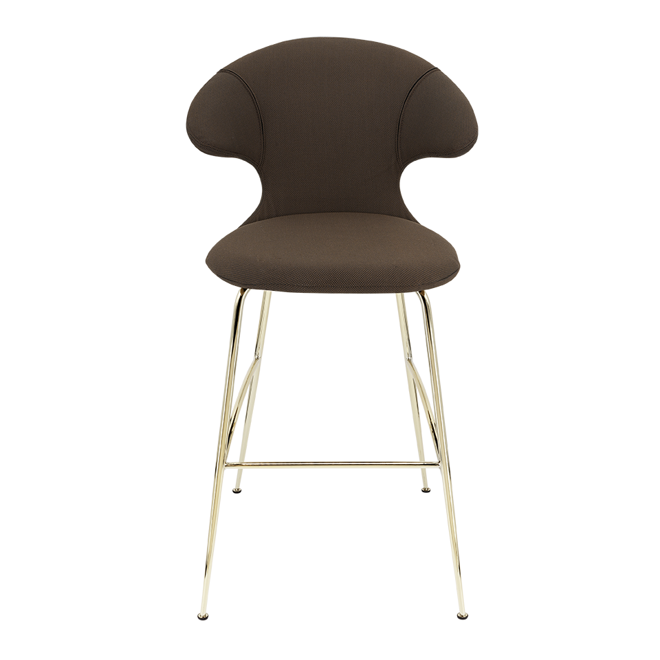 UMAGE Time Flies Bar Stool, Brass Legs