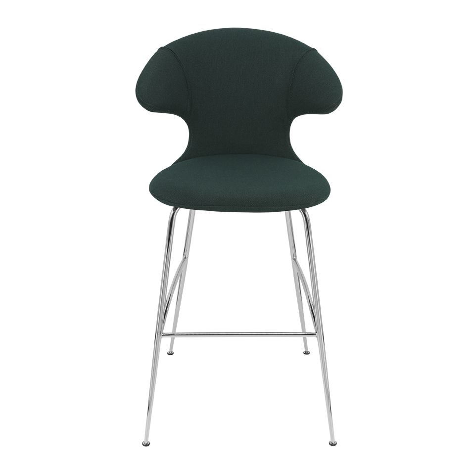 UMAGE Time Flies Bar Stool, Chrome Legs