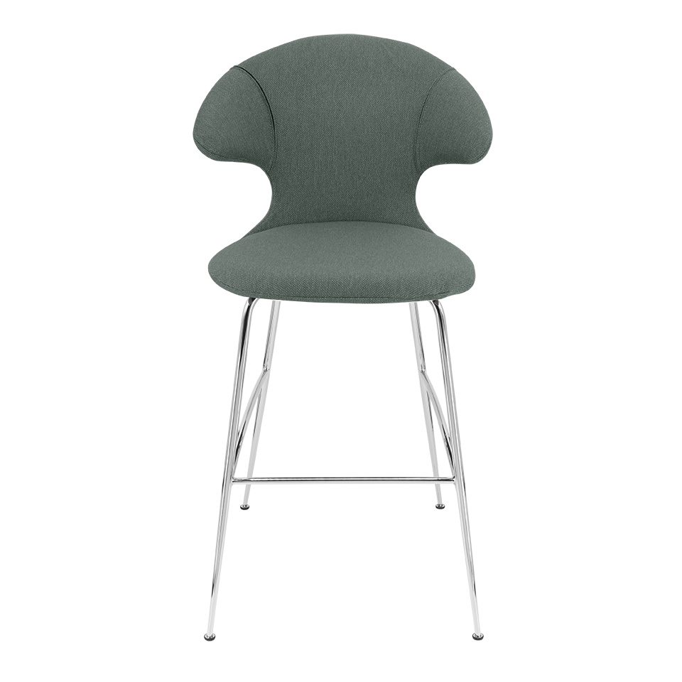 UMAGE Time Flies Bar Stool, Chrome Legs