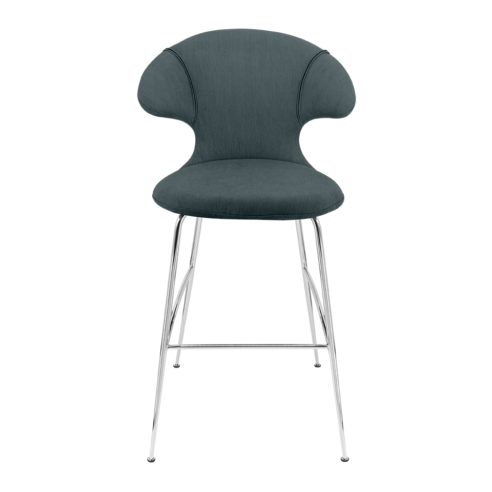 UMAGE Time Flies Bar Stool, Chrome Legs