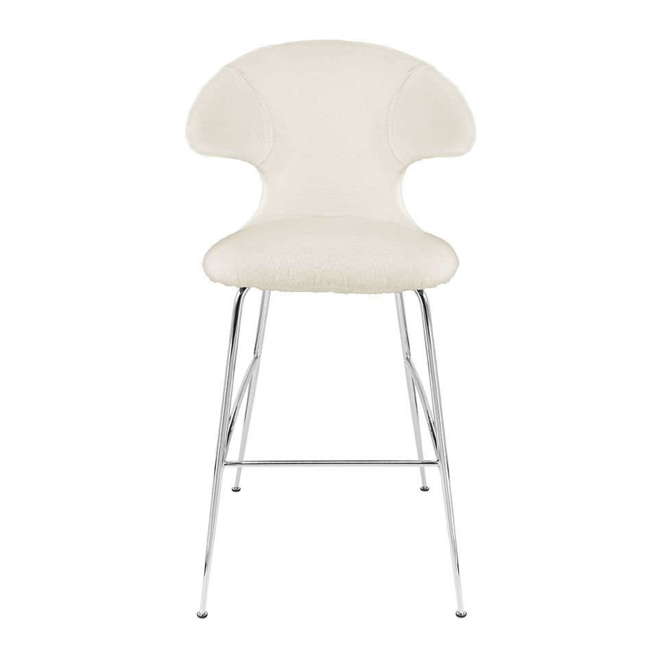 UMAGE Time Flies Bar Stool, Chrome Legs