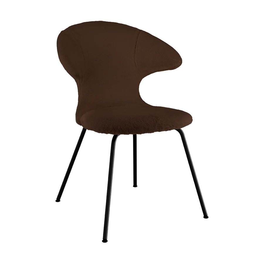 UMAGE Time Flies Chair, Teddy Bear, Black Legs