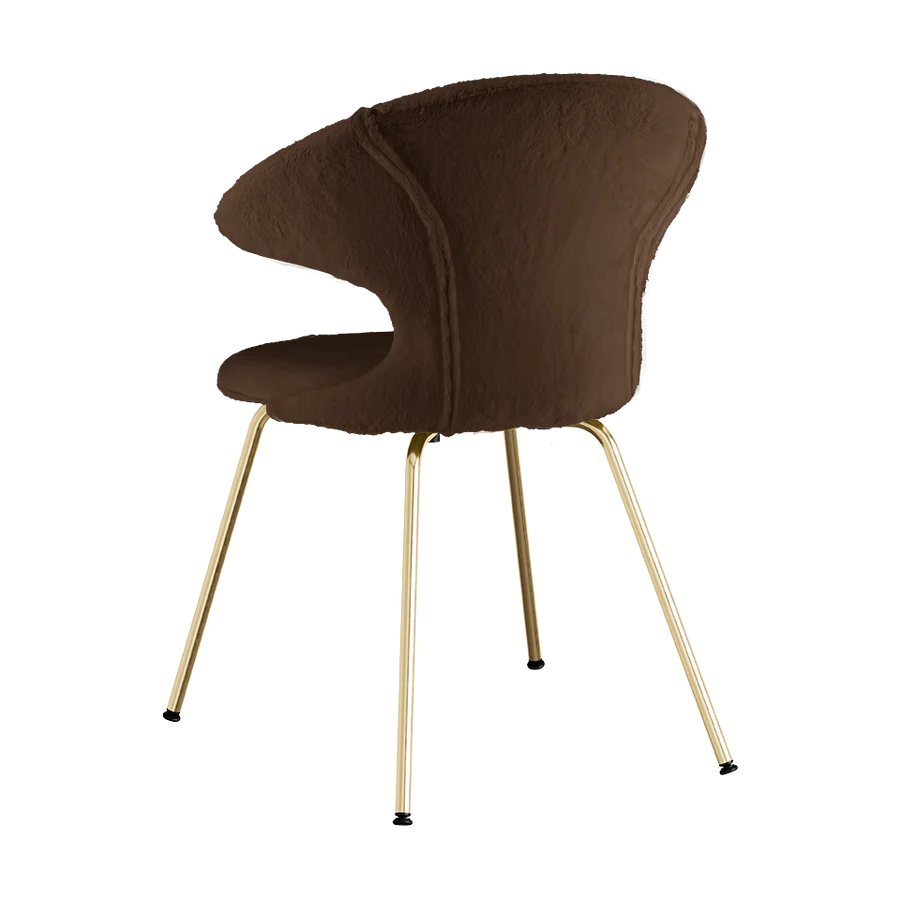 UMAGE Time Flies Chair, Teddy Bear, Brass Legs