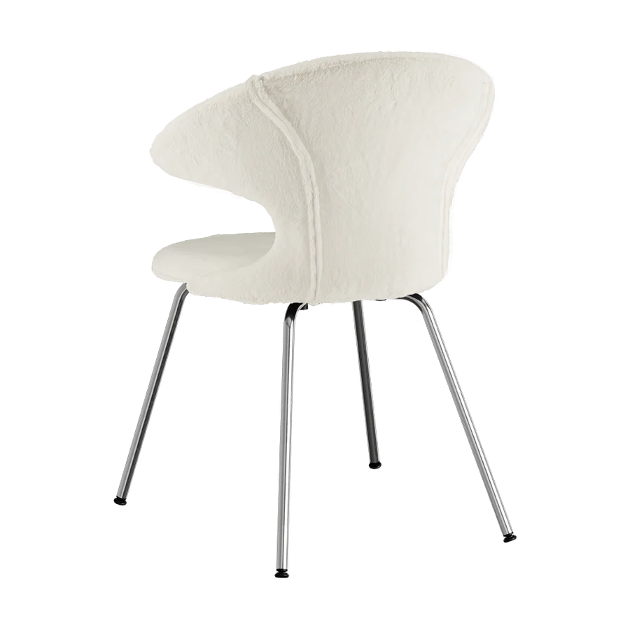 UMAGE Time Flies Chair, Teddy Bear, Chrome Legs