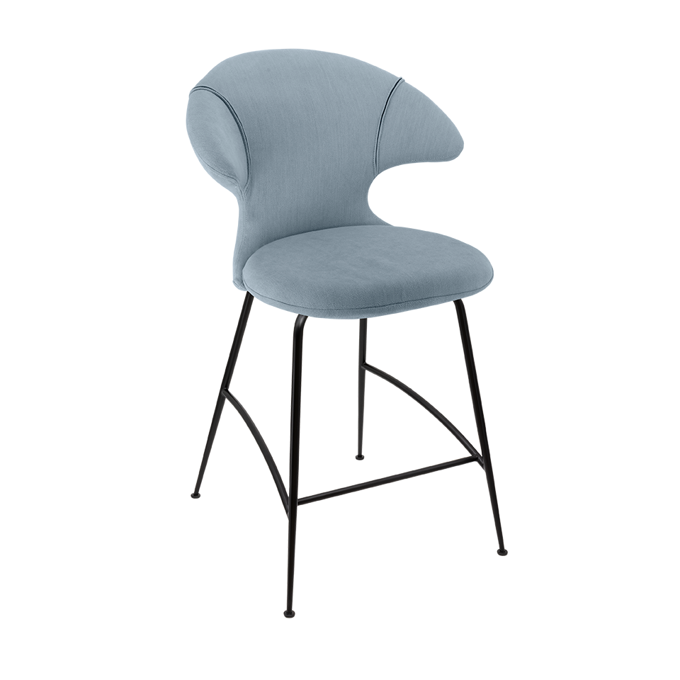 UMAGE Time Flies Counter Stool, Black Legs
