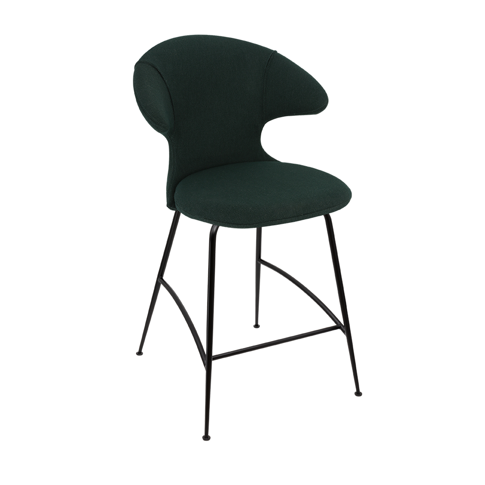 UMAGE Time Flies Counter Stool, Black Legs