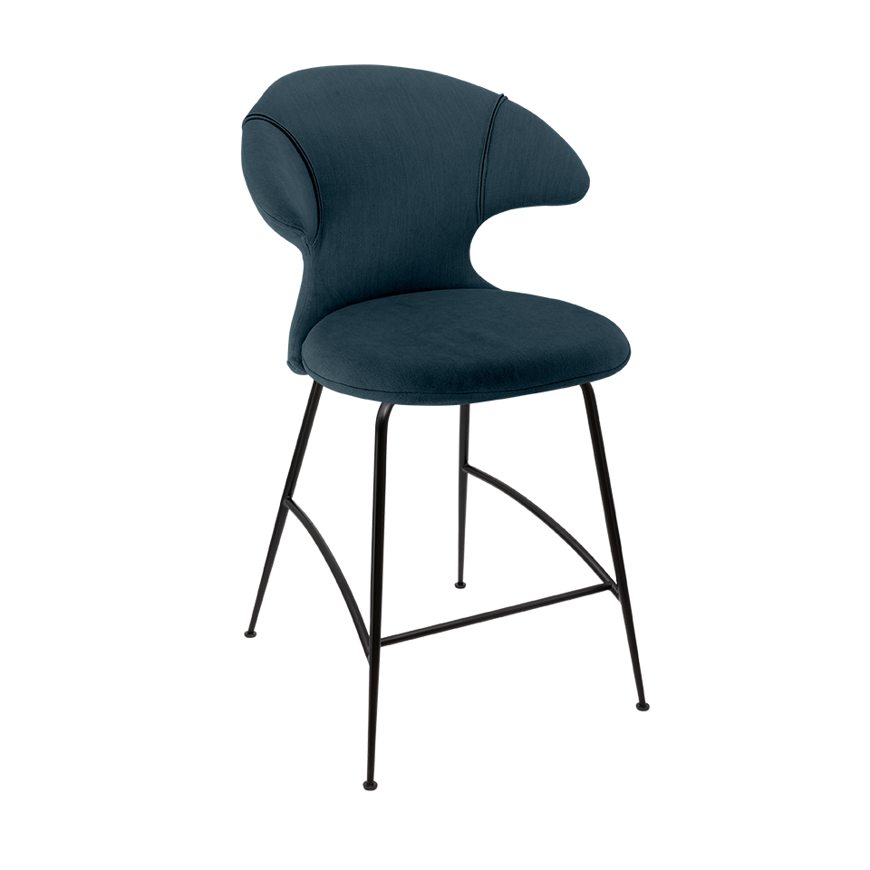UMAGE Time Flies Counter Stool, Black Legs