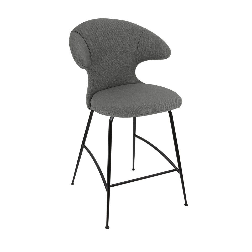 UMAGE Time Flies Counter Stool, Black Legs
