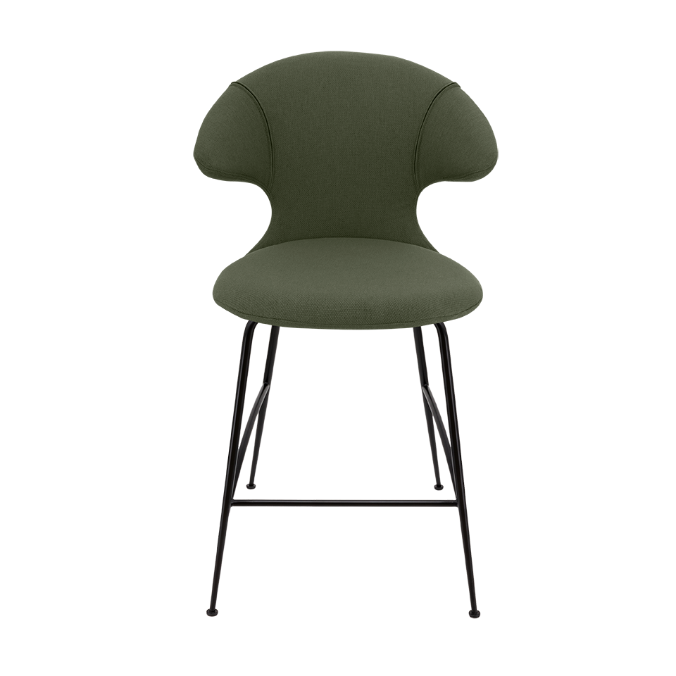 UMAGE Time Flies Counter Stool, Black Legs