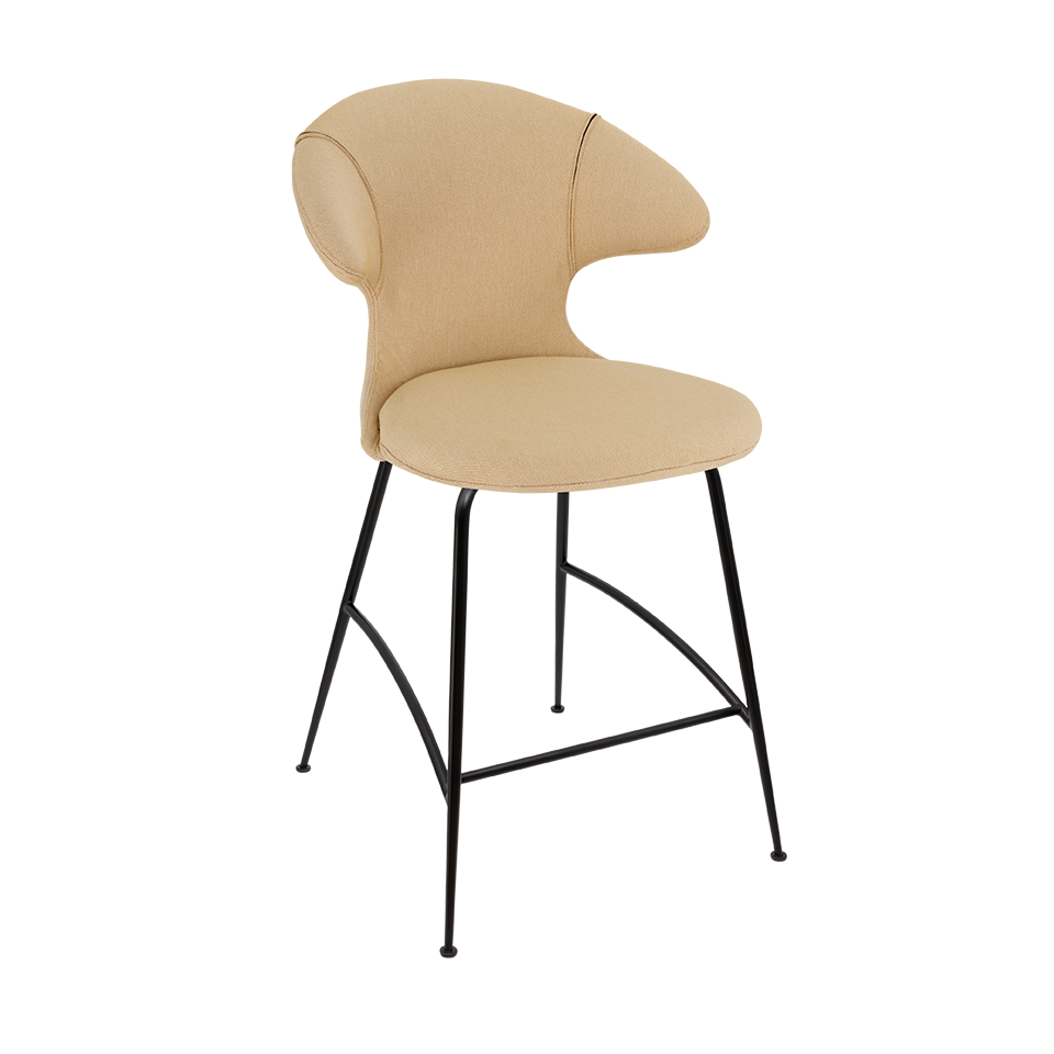 UMAGE Time Flies Counter Stool, Black Legs