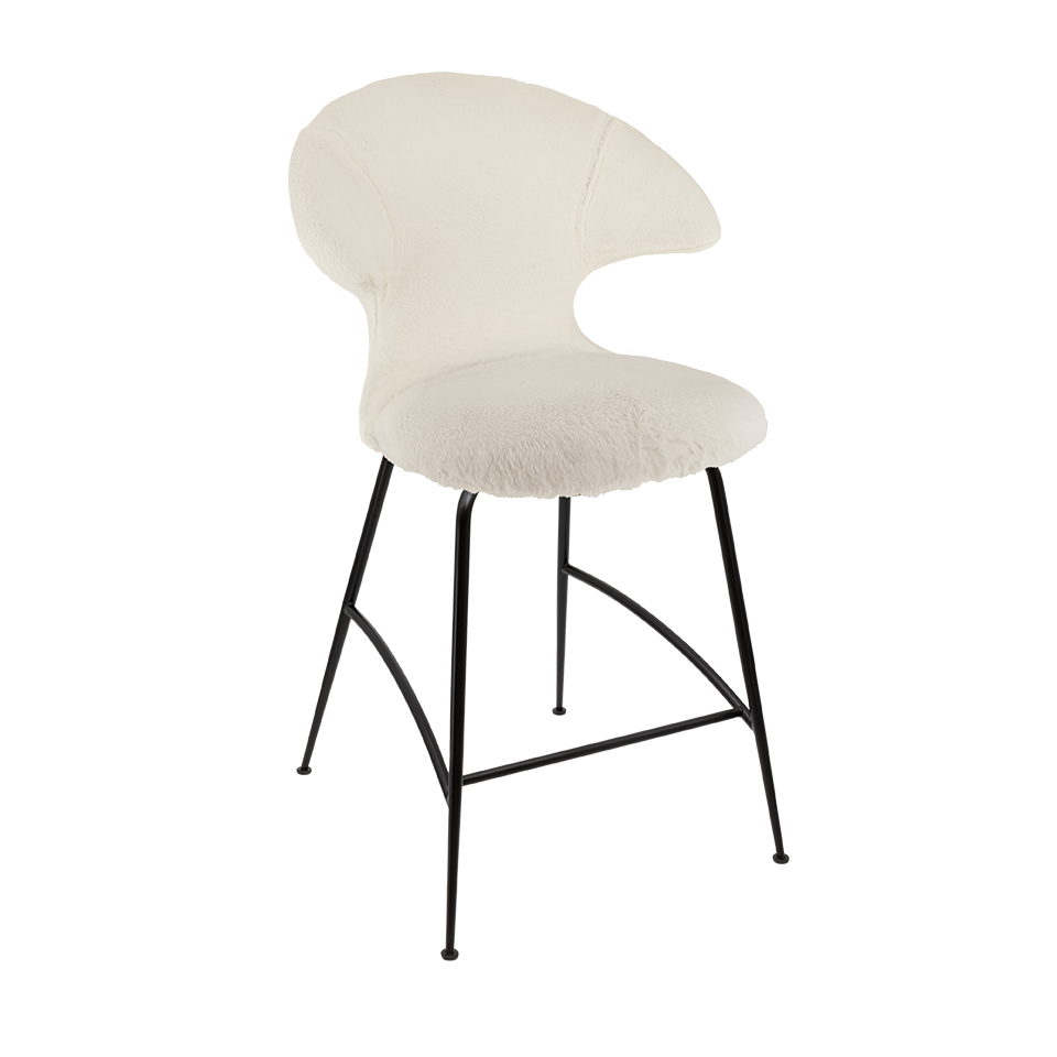UMAGE Time Flies Counter Stool, Black Legs