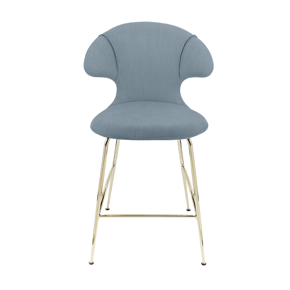 UMAGE Time Flies Counter Stool, Brass Legs