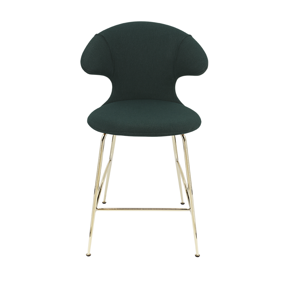 UMAGE Time Flies Counter Stool, Brass Legs