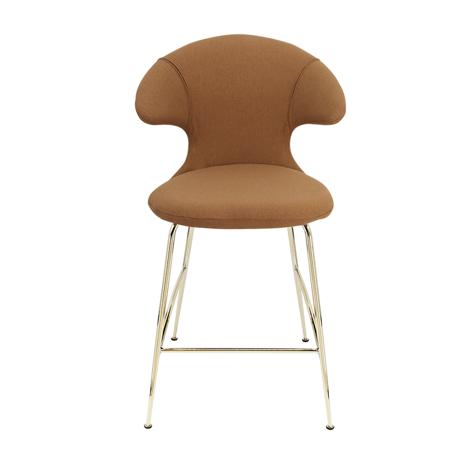 UMAGE Time Flies Counter Stool, Brass Legs